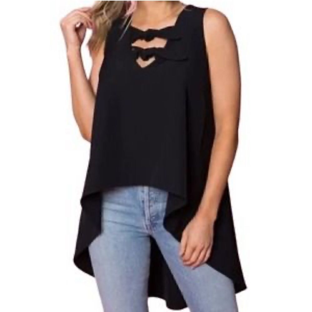 NEW Crosby by Mollie Burch Brady Hi Low Tank Top Women’s XS